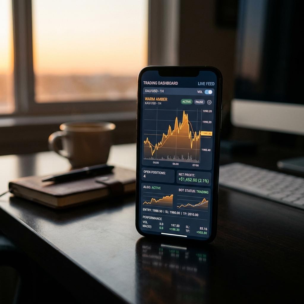 Portfolia investorů investorský panel na chytrém telefonu